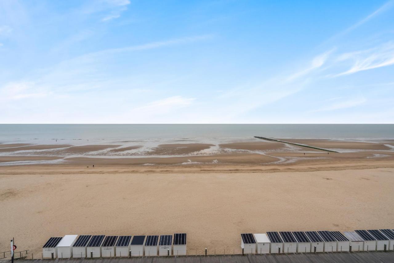 Zonnig Familie App Op Zeedijk Met Zeezicht Voor 6P Oostende Exterior foto