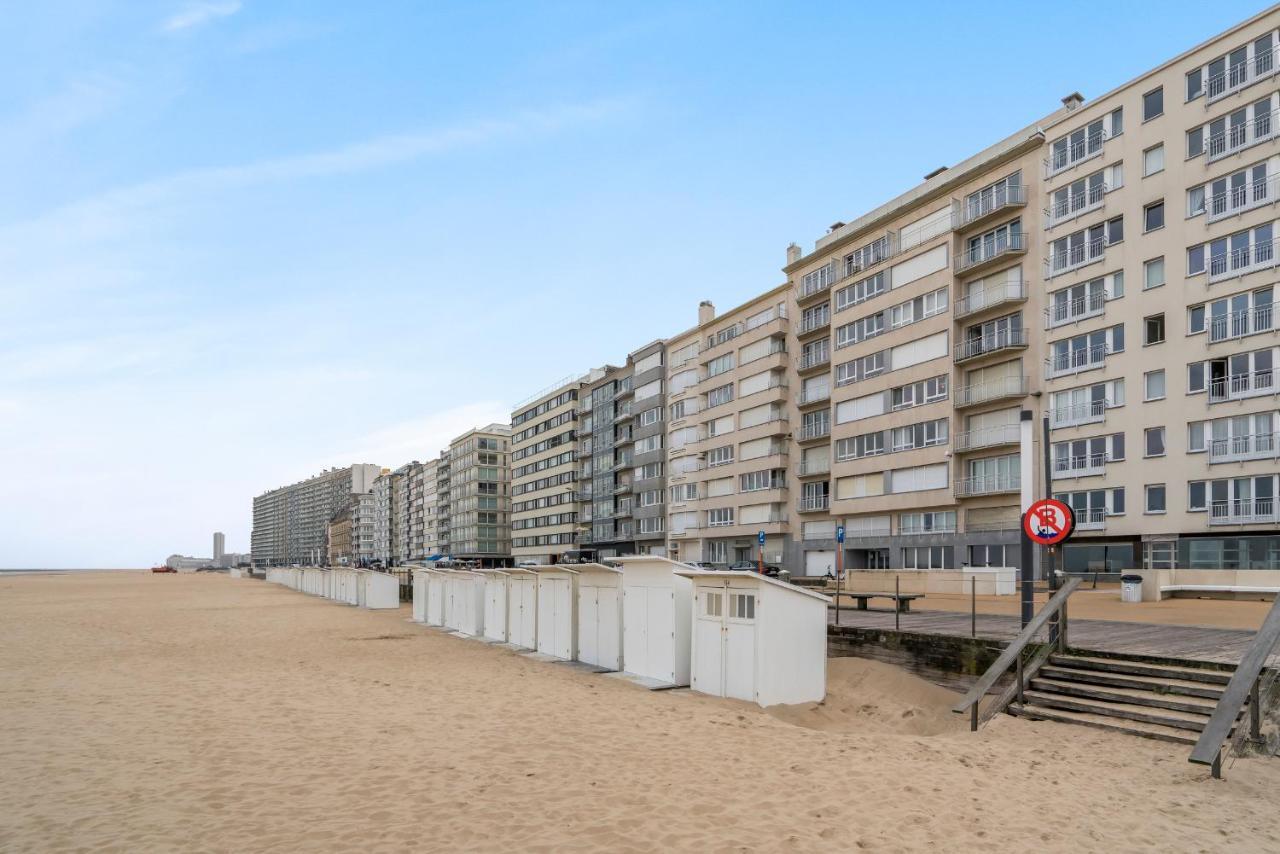 Zonnig Familie App Op Zeedijk Met Zeezicht Voor 6P Oostende Exterior foto